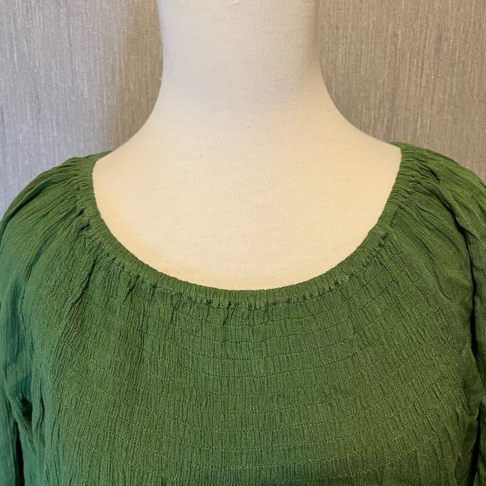 JODIFL Peasant Style Top Spring Green size S - Picture 2 of 10